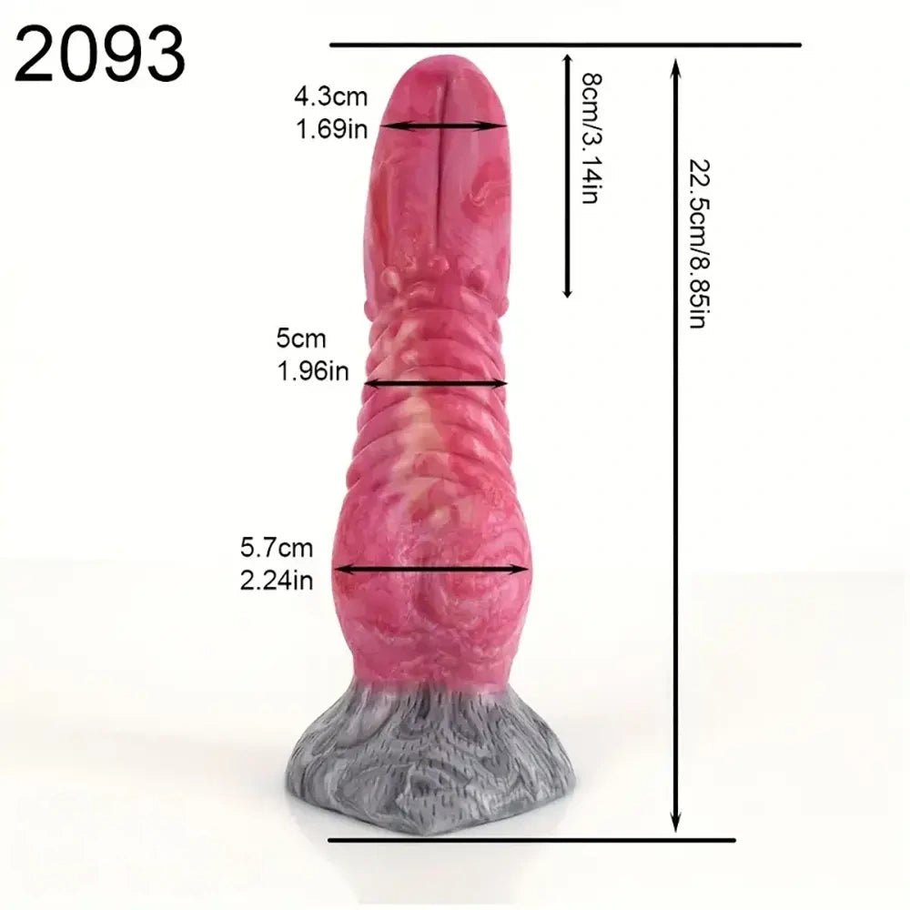 Knotted Animal Dildo 8.85 in - Knotted Dog Dildo