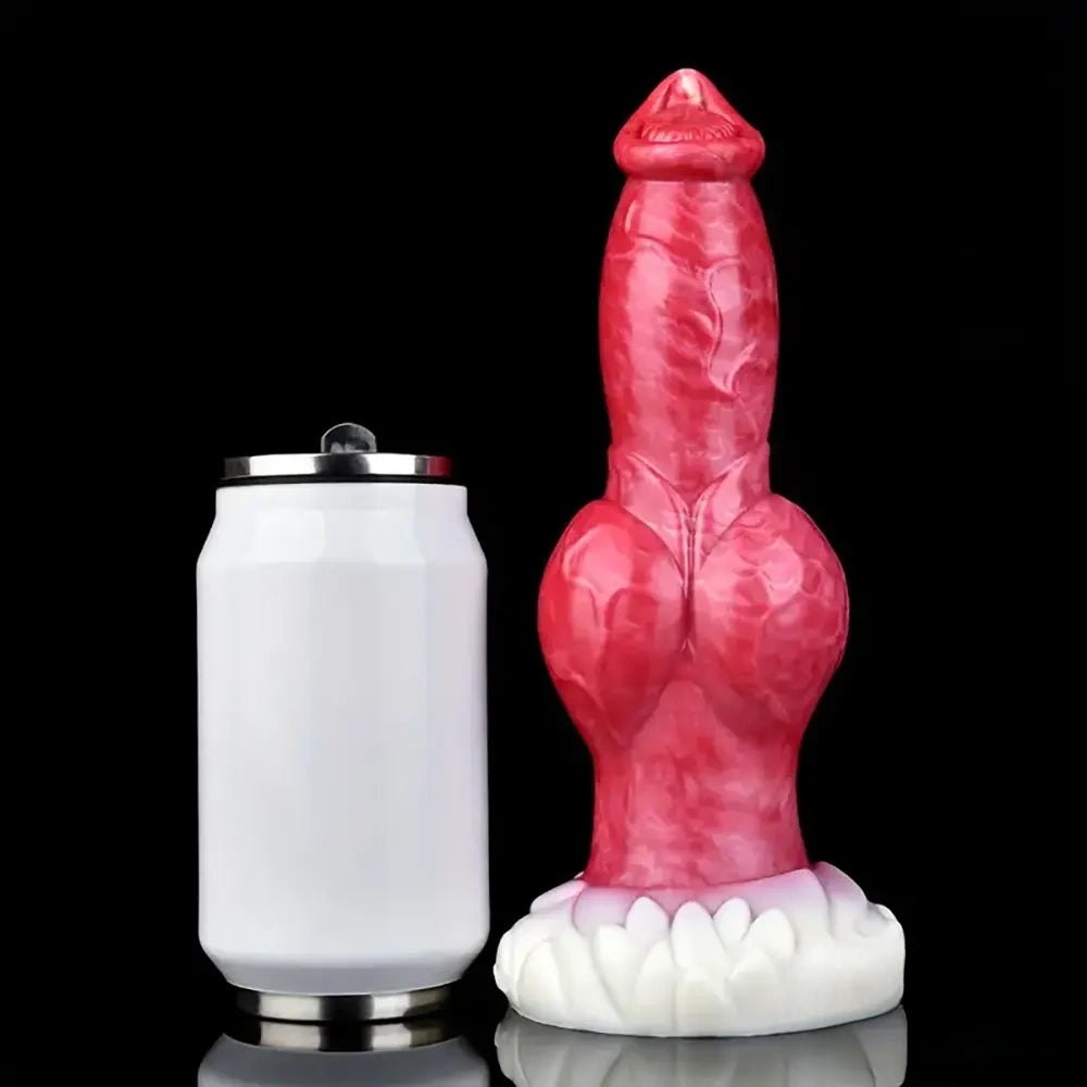 Knotted Animal Dildo 9.25 in - Dog Knot Animal Dildo