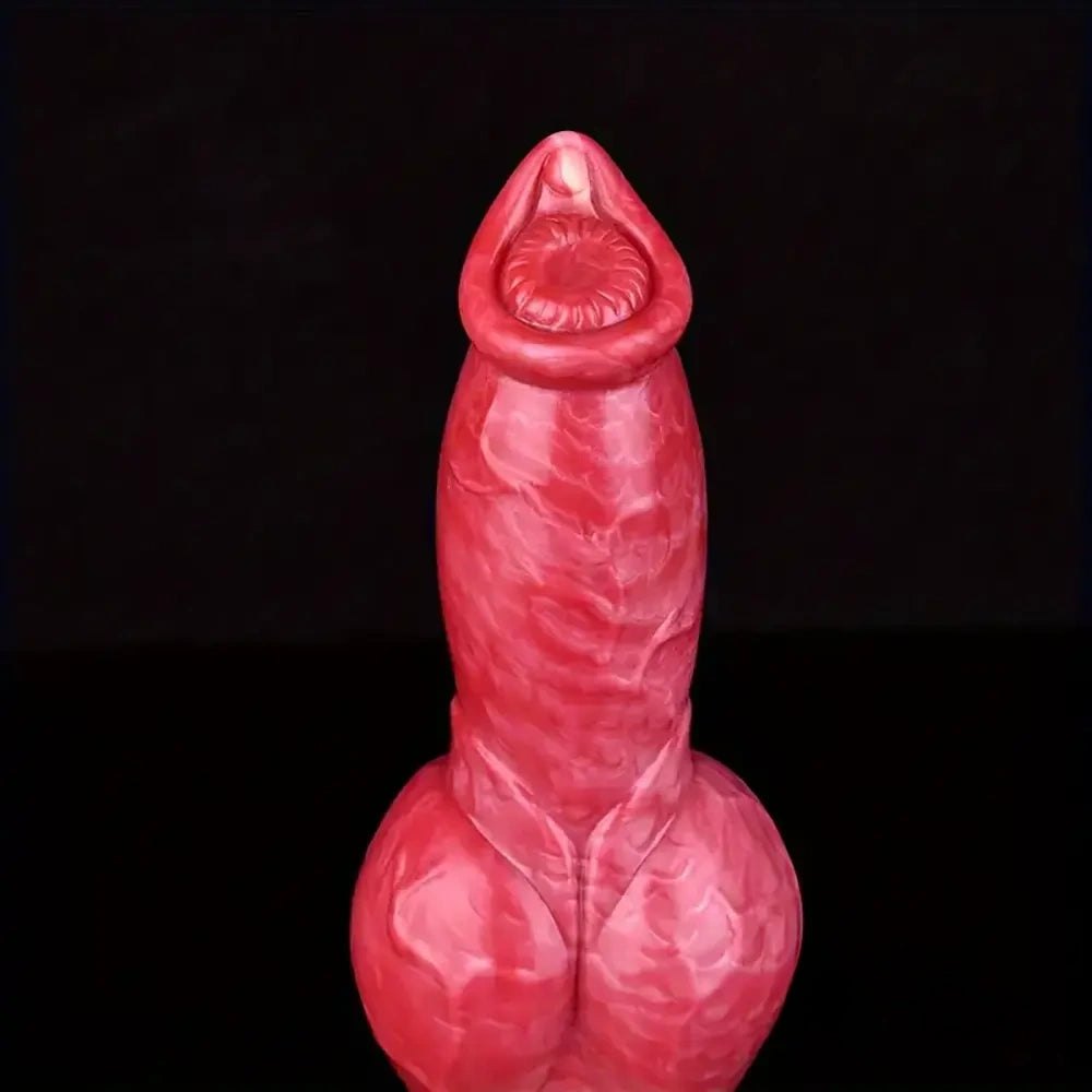 Knotted Animal Dildo 9.25 in - Dog Knot Animal Dildo