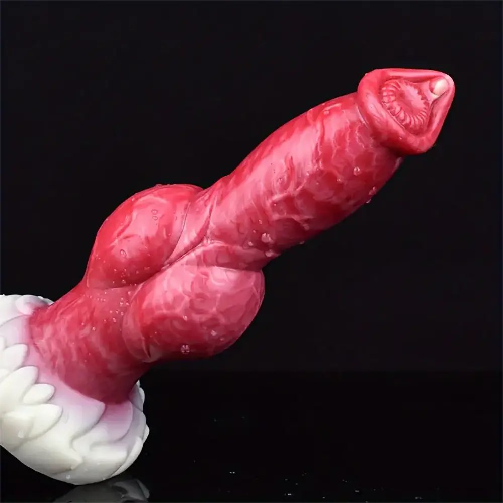 Knotted Animal Dildo 9.25 in - Dog Knot Animal Dildo