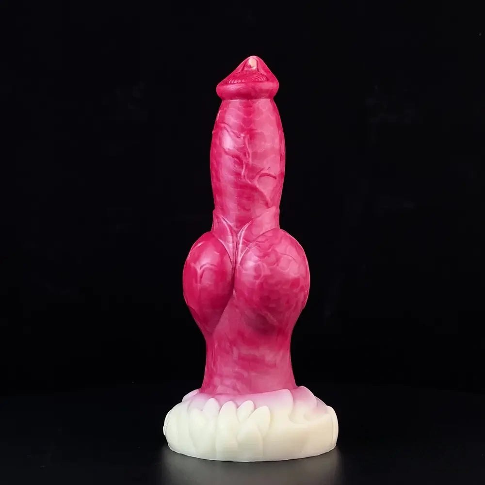 Knotted Animal Dildo 9.25 in - Dog Knot Animal Dildo