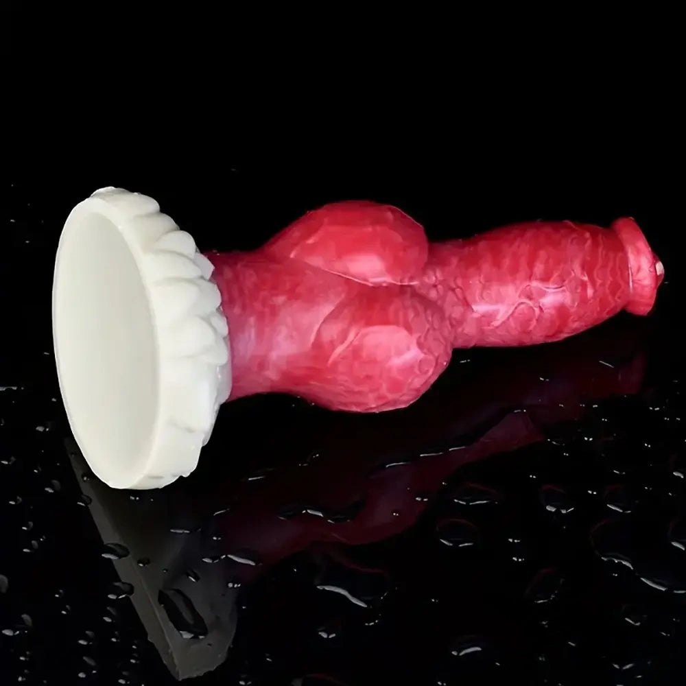 Knotted Animal Dildo 9.25 in - Dog Knot Animal Dildo