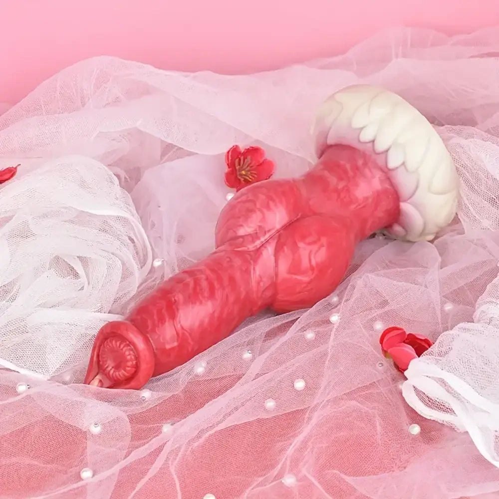 Knotted Animal Dildo 9.25 in - Dog Knot Animal Dildo