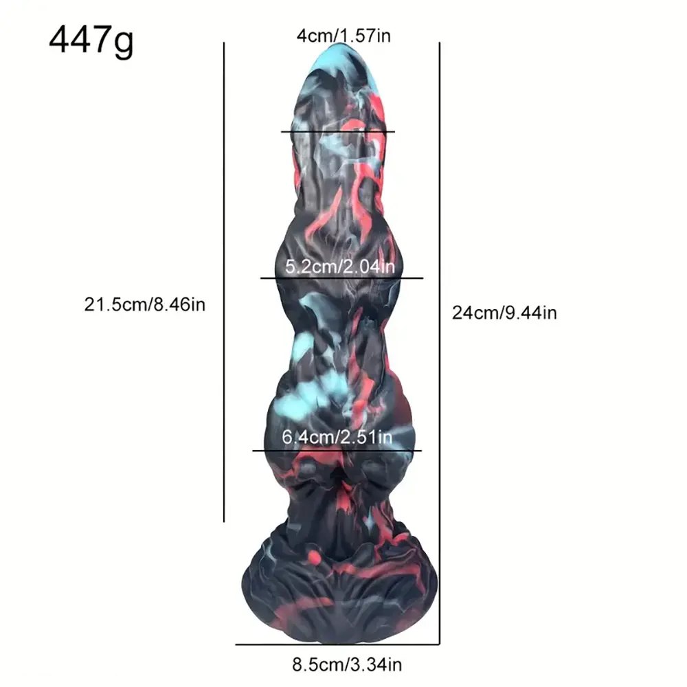 Knotted Animal Dildo 9.44 in - Silicone Knot Dildo