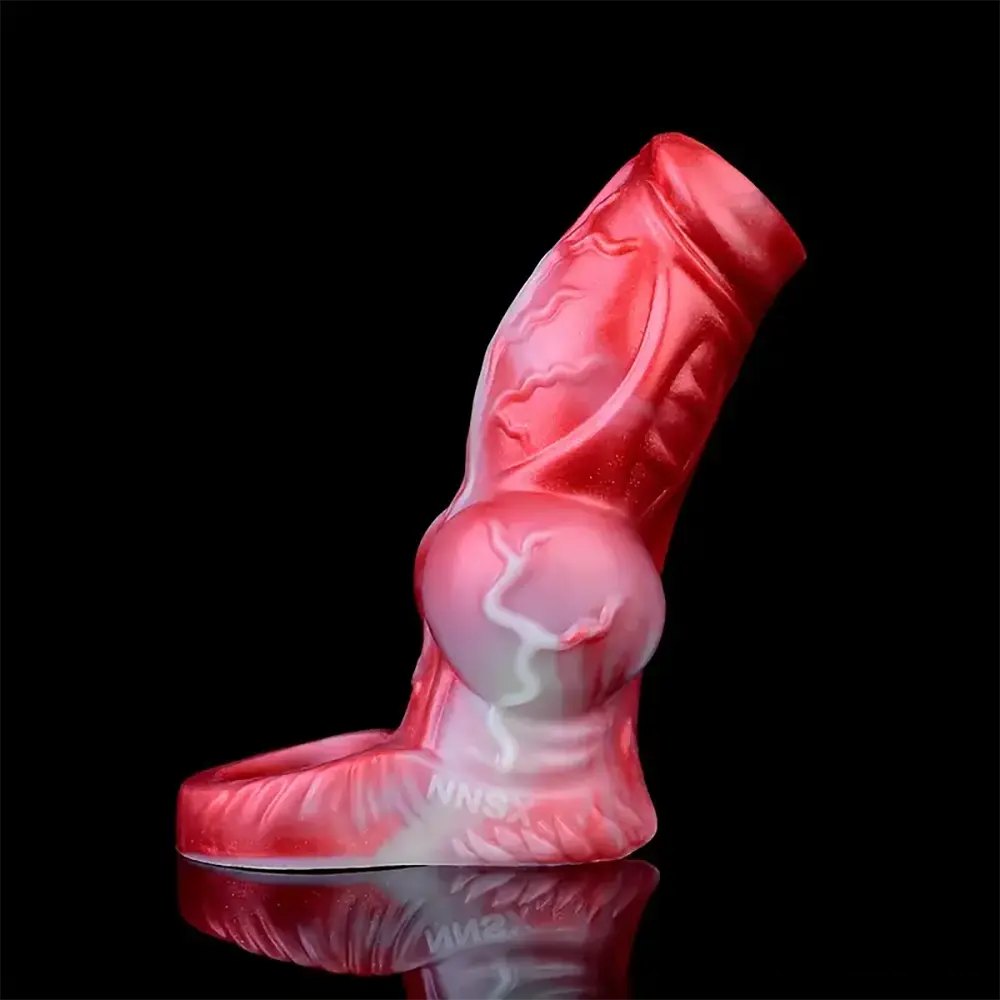 Knotted Animal Dildo Extender - Dog Knot Penis Sleeve