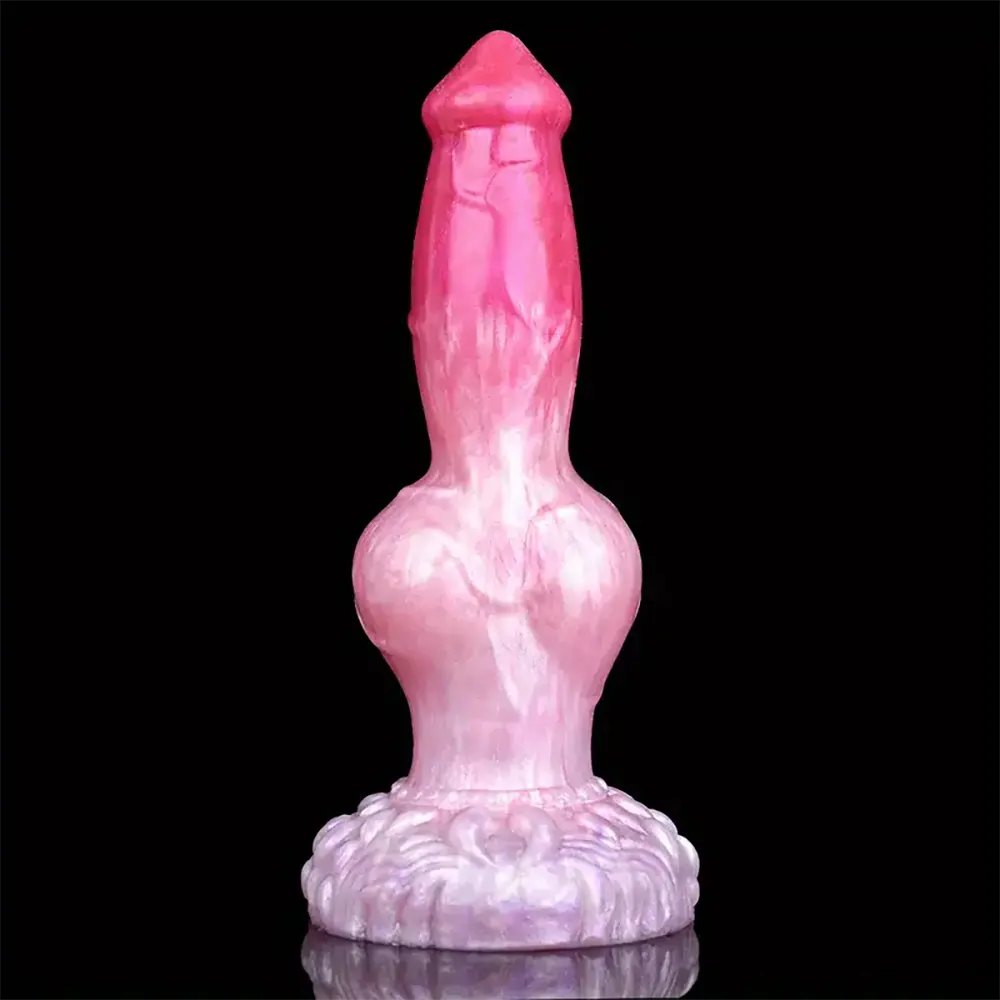 Knotted Animal Dildo 9.65 In - Silicone Knot Dildo