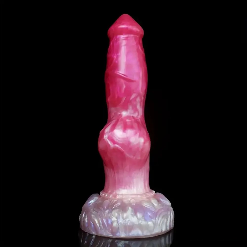Knotted Animal Dildo 9.65 In - Silicone Knot Dildo
