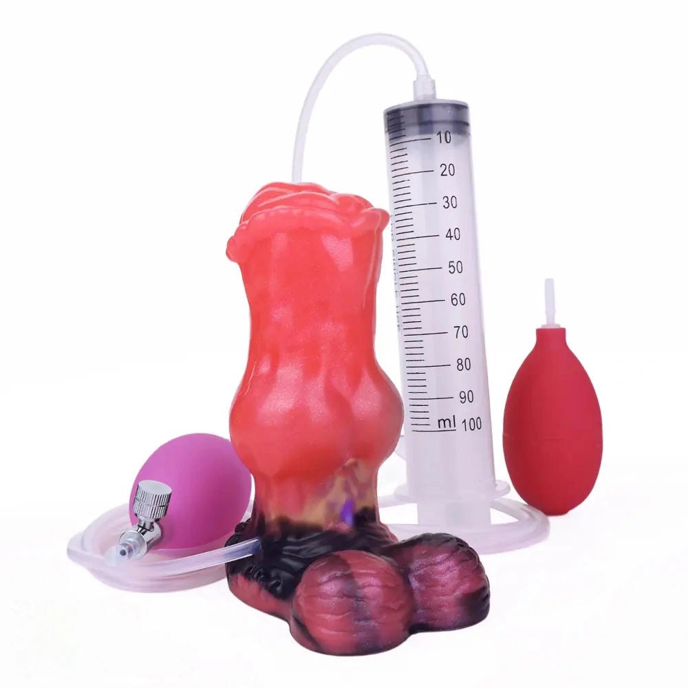 Knotted Animal Squirting Dildo - Silicone Knot Style Toy
