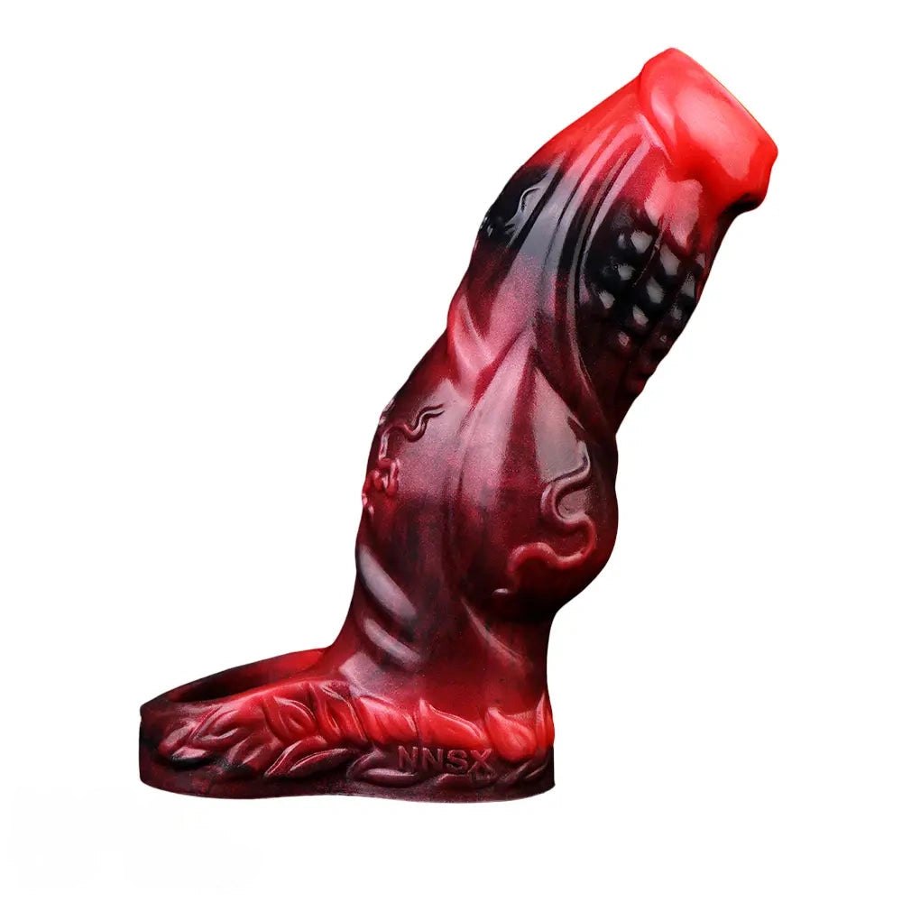 Knotted Cock Extender Sleeve - Dog Knot Silicone Sleeve