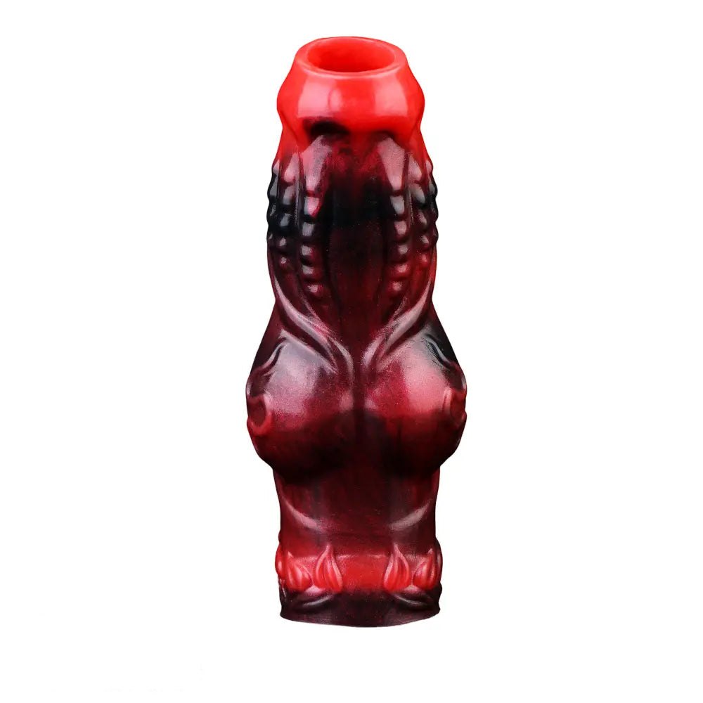 Knotted Cock Extender Sleeve - Dog Knot Silicone Sleeve