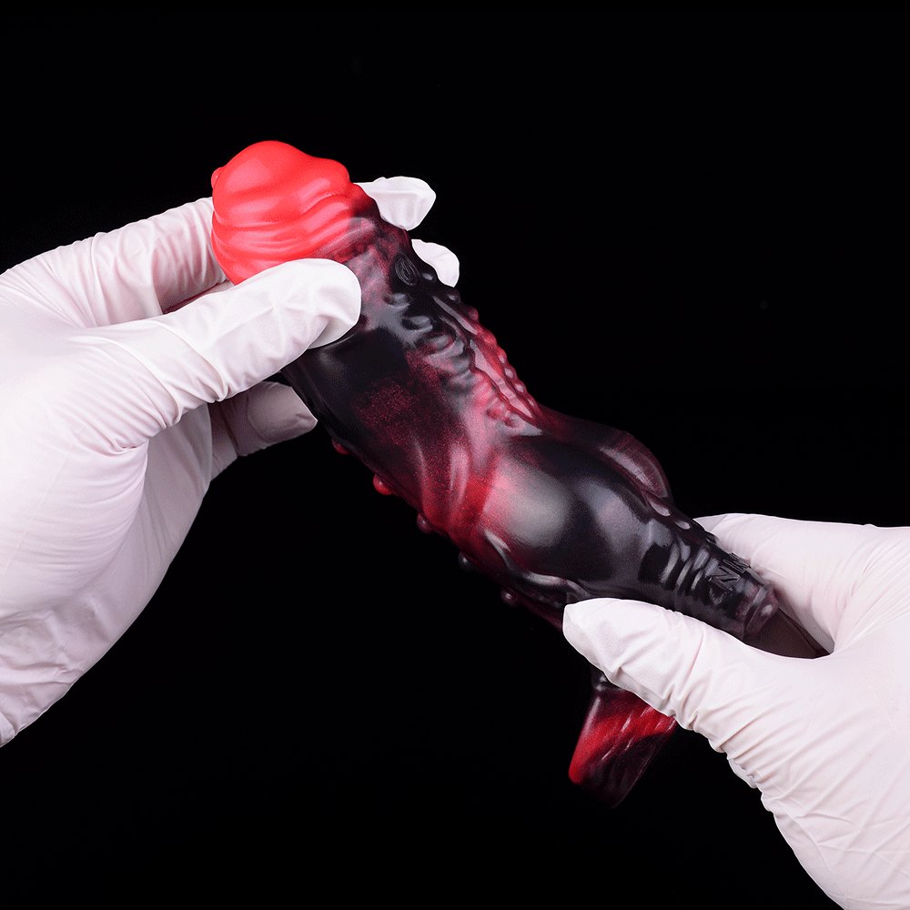 Knotted Cock Sleeve With Ring - Textured Penis Sleeve