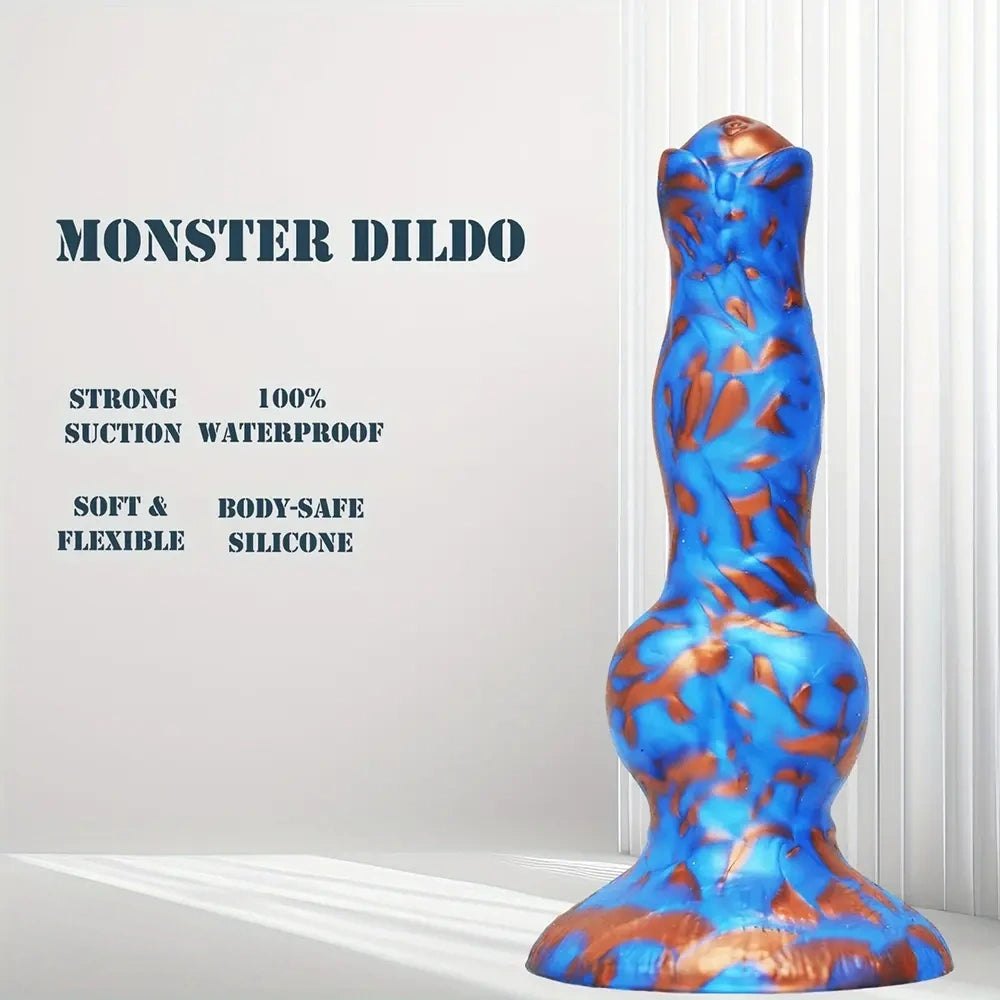Knotted Dog Dildo 7 in - Silicone Knot Dog Dildo