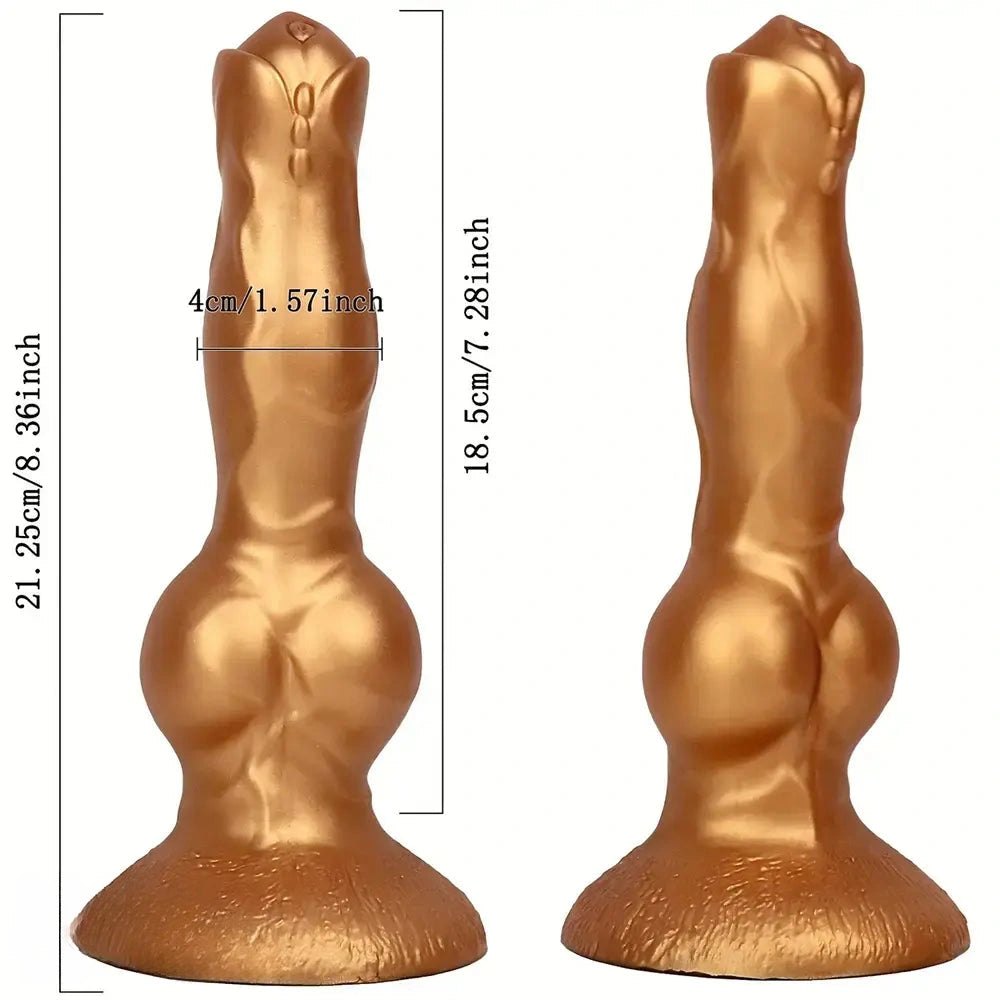 Knotted Dog Dildo 8.36 in - Horse Style Knotted Dildo