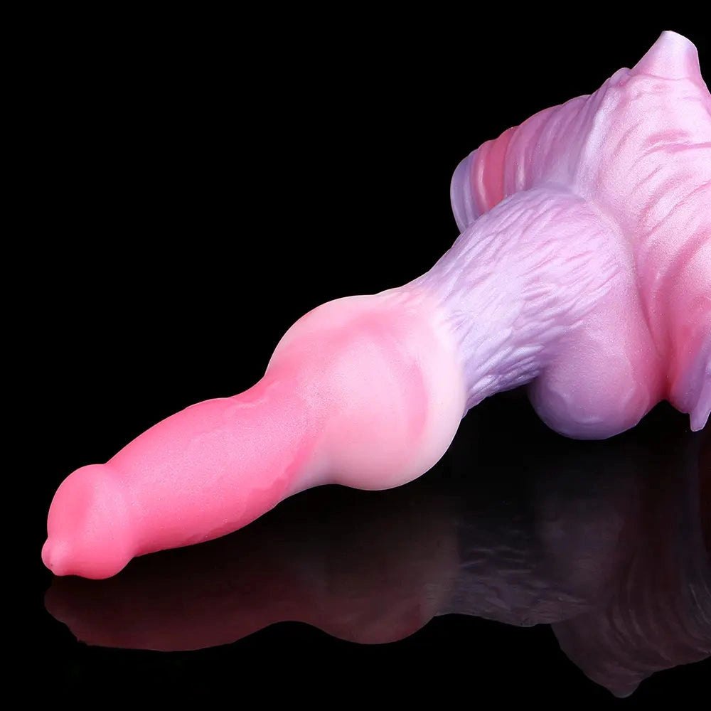 Knotted Dog Dildo With Harness - Strap On Animal Dildo
