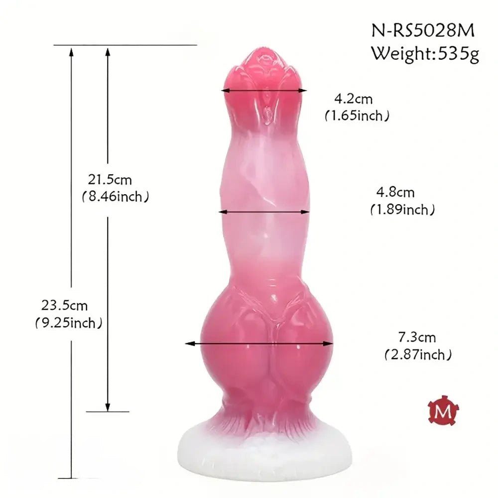 Knotted Dog Dildo - Realistic Animal Knot Dildo