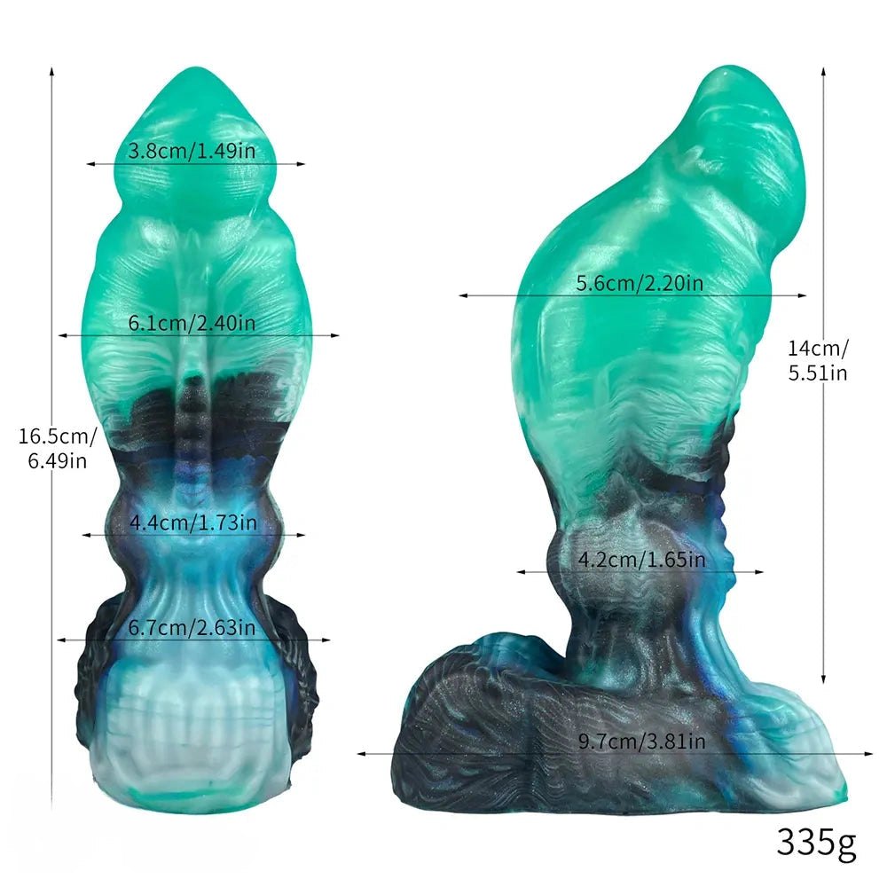 Knotted Fantasy Creature Dildo - Knotted Horse Style Animal Dildo