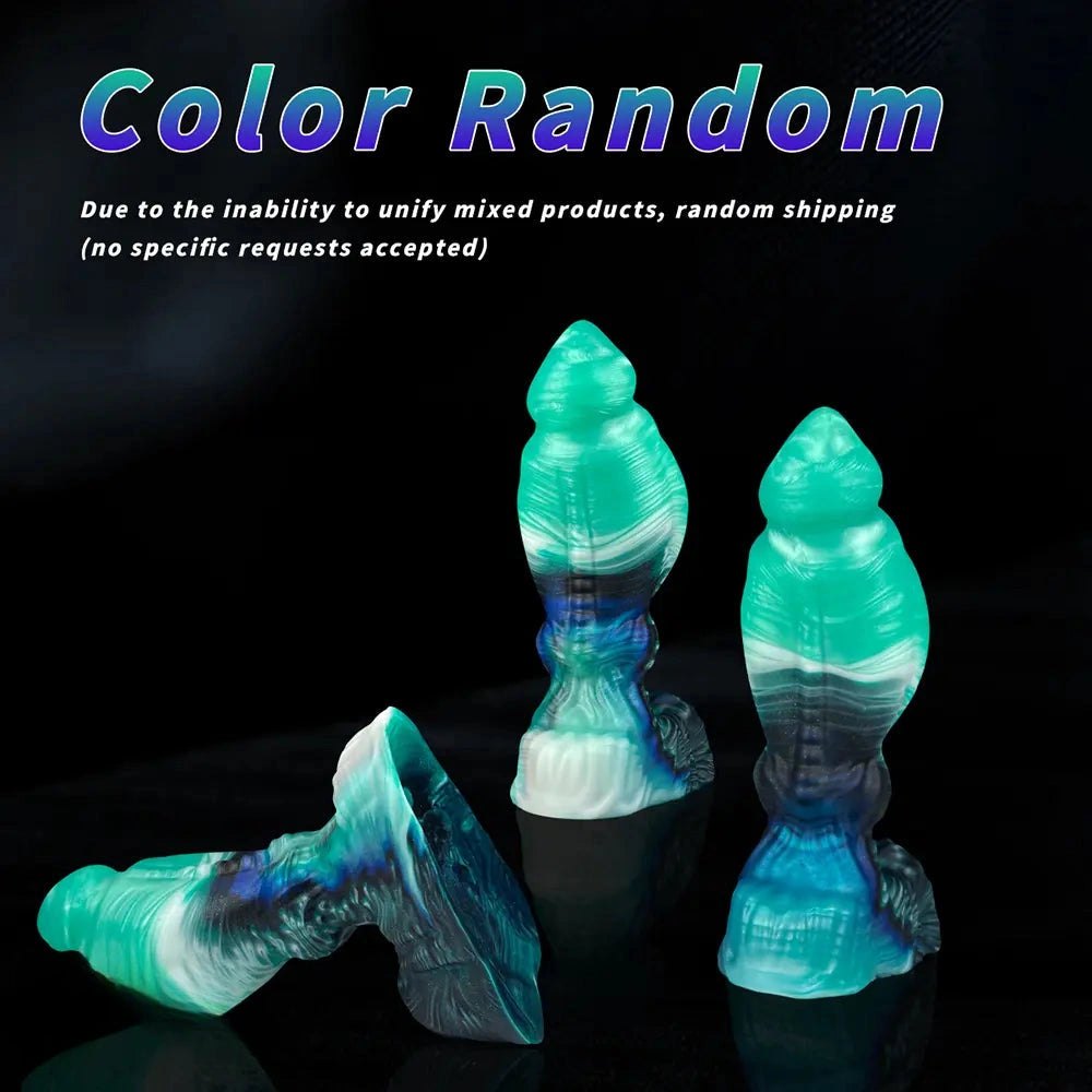 Knotted Fantasy Creature Dildo - Knotted Horse Style Animal Dildo