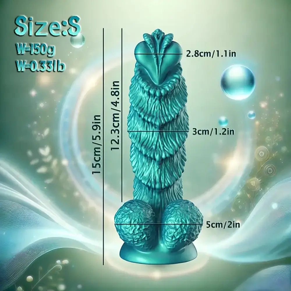 Knotted Fantasy Dildo 5.9-7.5in - Knotted Dildo, 2 Sizes