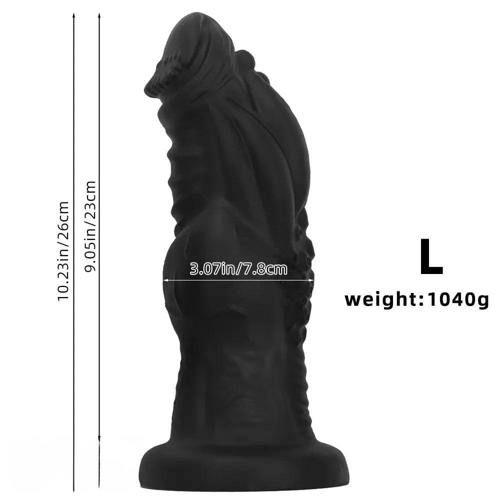 Knotted Fantasy Dildo - Large Thick Silicone Dildo