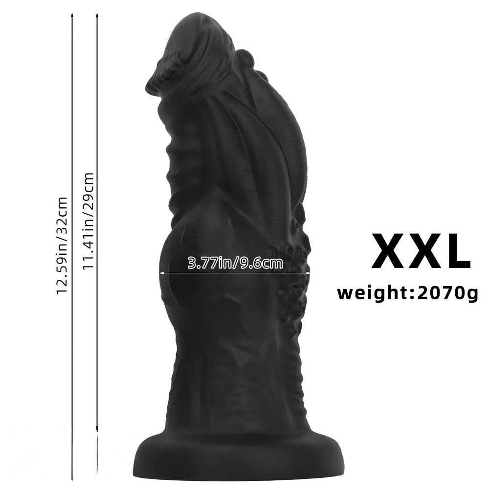 Knotted Fantasy Dildo - Large Thick Silicone Dildo