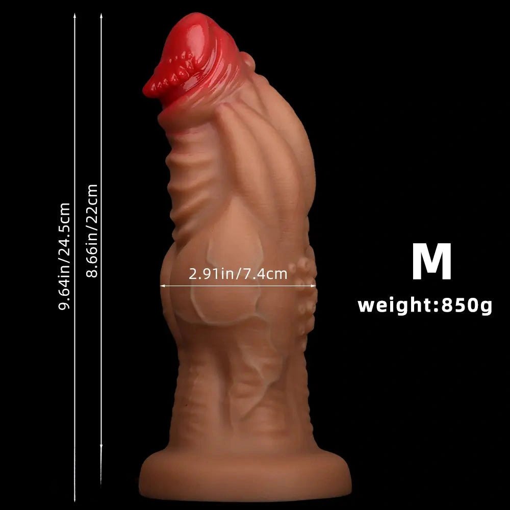 Knotted Fantasy Dildo - Large Thick Silicone Dildo