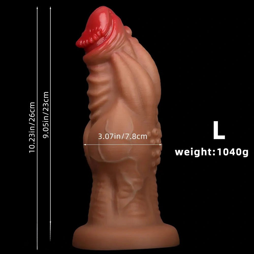 Knotted Fantasy Dildo - Large Thick Silicone Dildo
