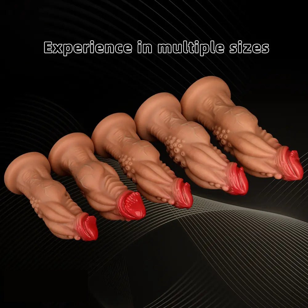 Knotted Fantasy Dildo - Large Thick Silicone Dildo