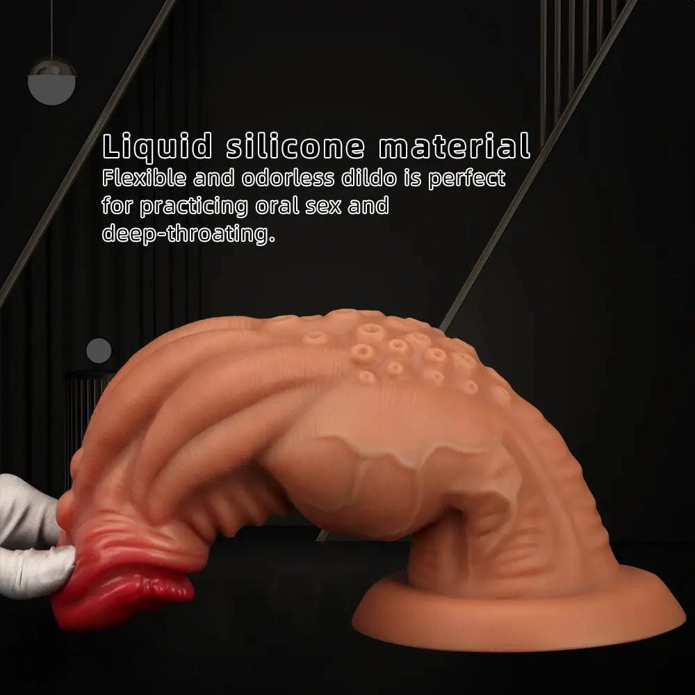 Knotted Fantasy Dildo - Large Thick Silicone Dildo
