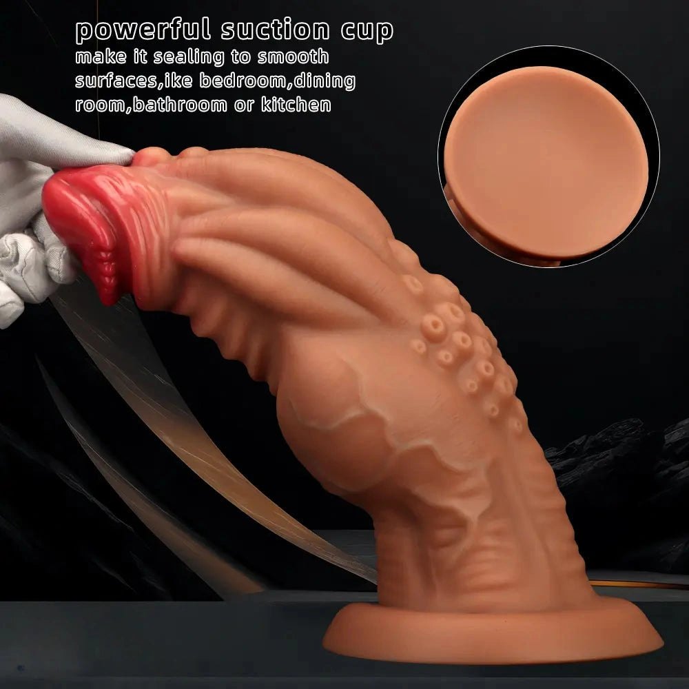 Knotted Fantasy Dildo - Large Thick Silicone Dildo