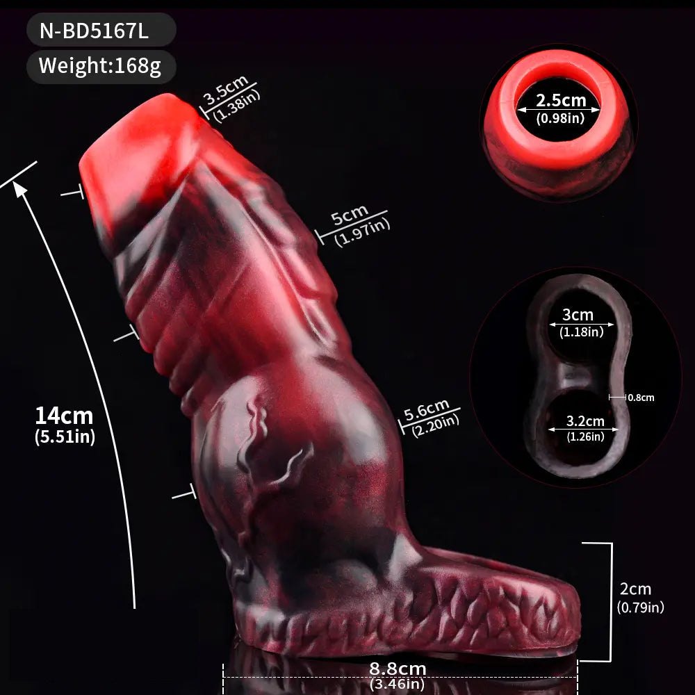 Knotted Fantasy Sleeve Extender - Fantasy Knot Cock Sleeve