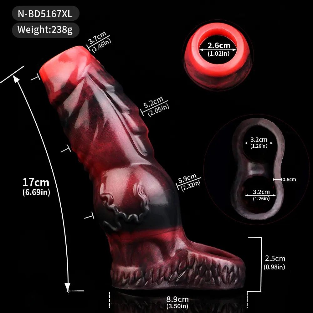 Knotted Fantasy Sleeve Extender - Fantasy Knot Cock Sleeve