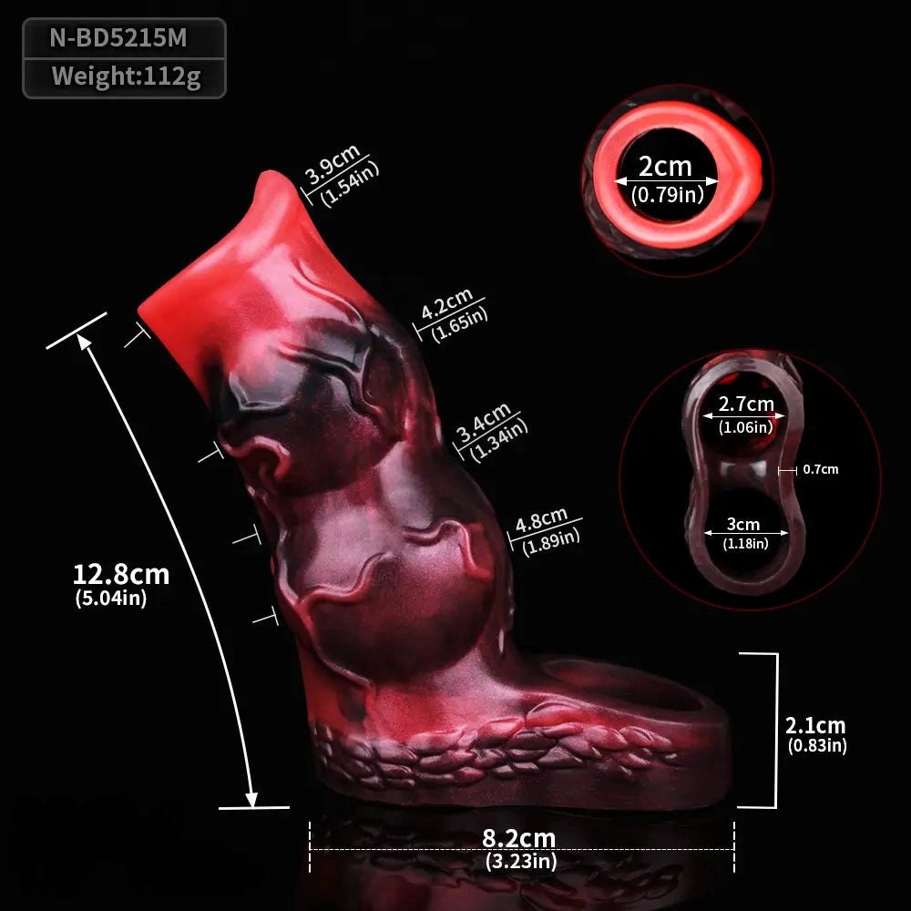 Knotted Fantasy Sleeve Dildo - Fantasy Monster Dildo
