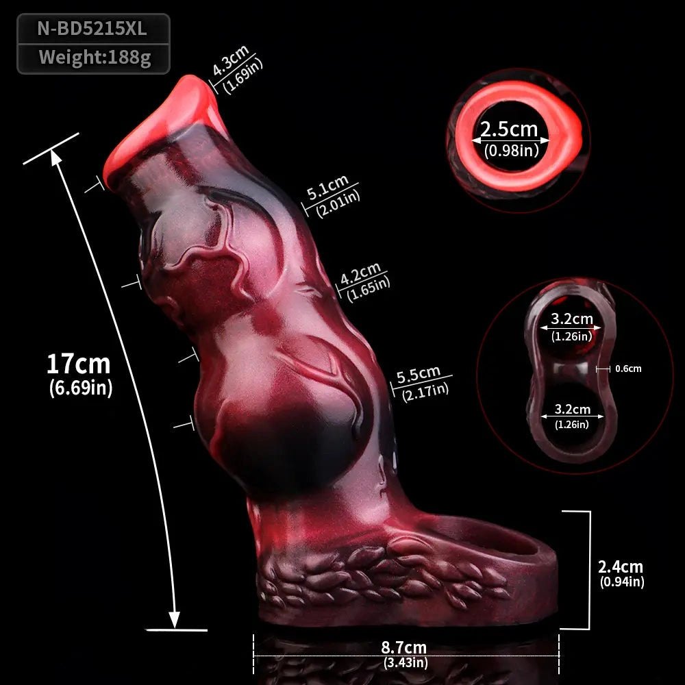 Knotted Fantasy Sleeve Dildo - Fantasy Monster Dildo