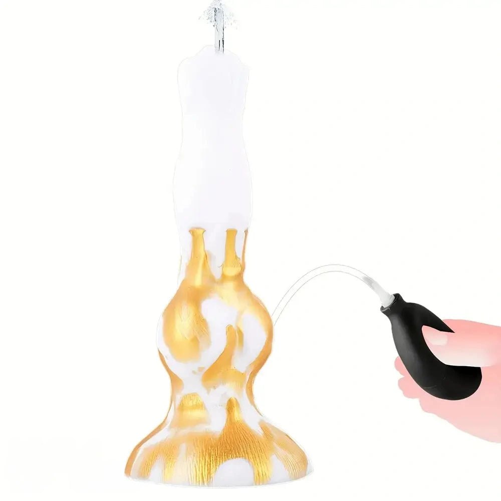 Knotted Fox Silicone Dildo 8 in - Animal Knot Fantasy Dildo
