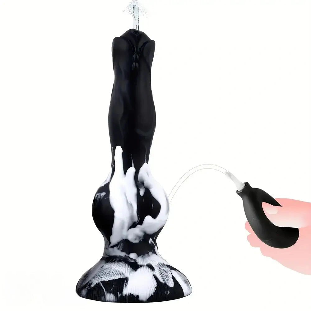 Knotted Fox Silicone Dildo 8 in - Animal Knot Fantasy Dildo