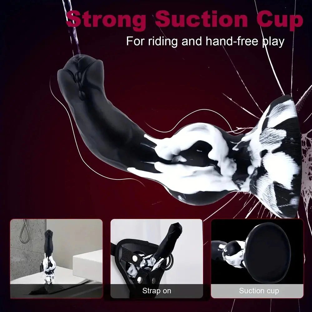 Knotted Fox Silicone Dildo 8 in - Animal Knot Fantasy Dildo