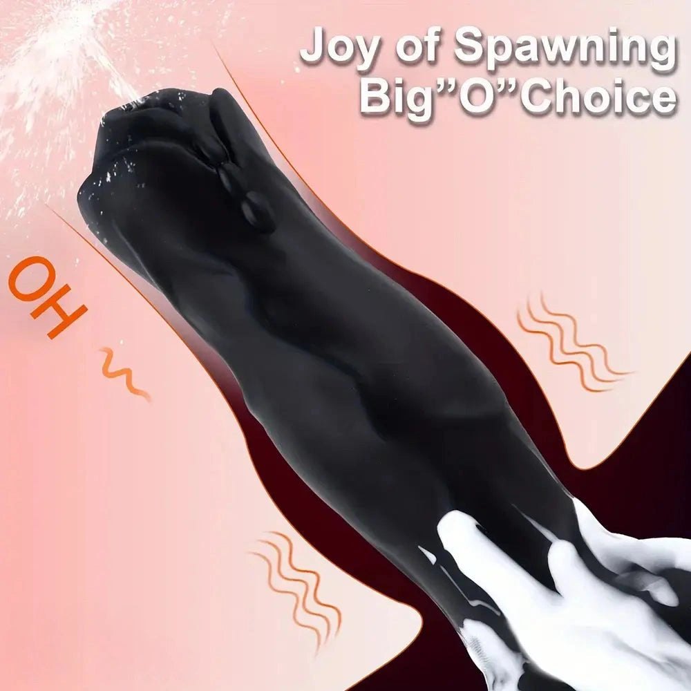 Knotted Fox Silicone Dildo 8 in - Animal Knot Fantasy Dildo