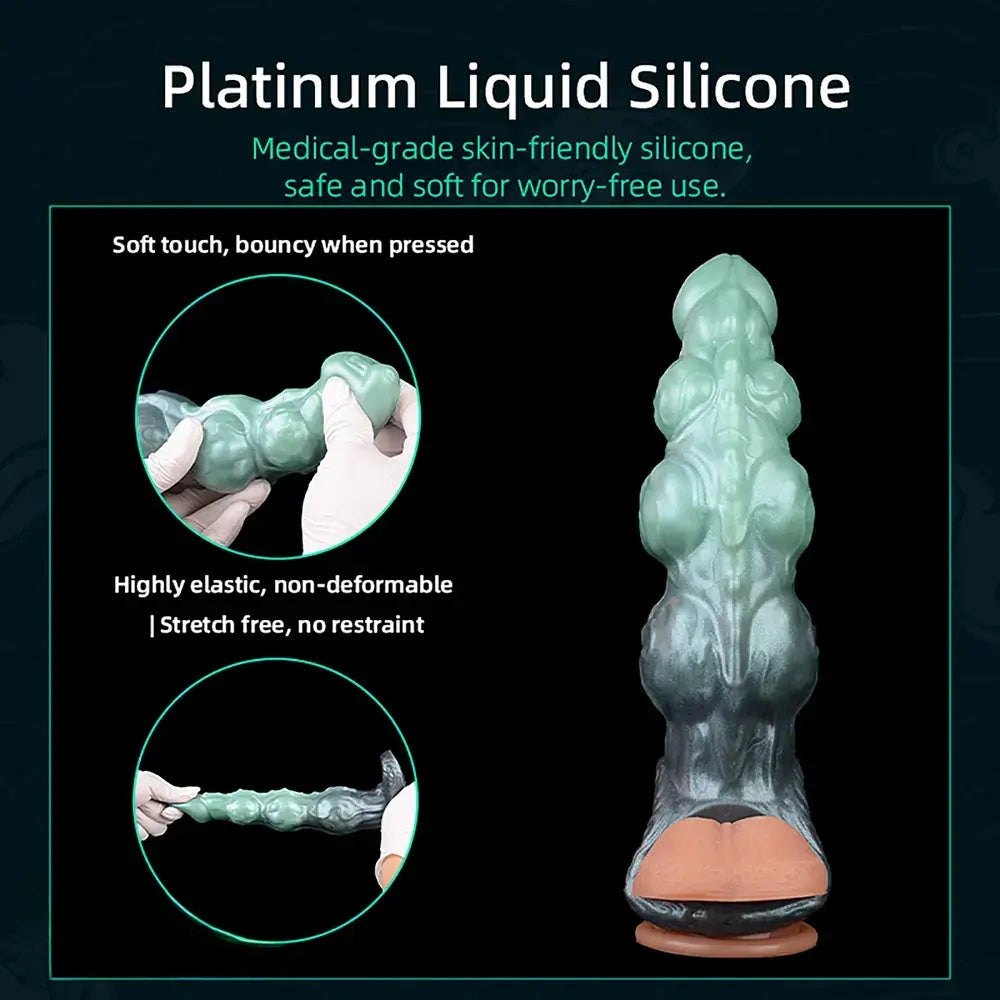 Knotted Hollow Fantasy Sleeve - Silicone Fantasy Dildo