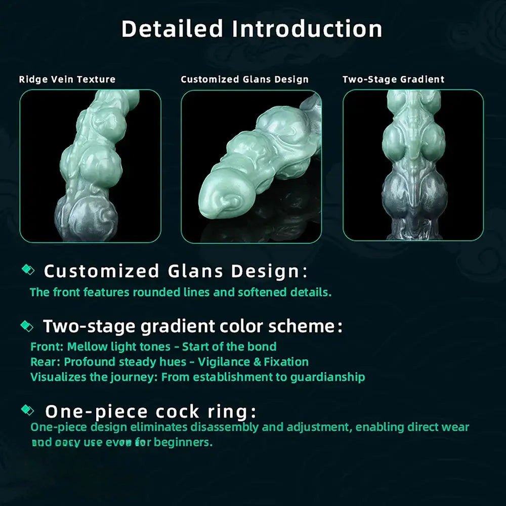 Knotted Hollow Fantasy Sleeve - Silicone Fantasy Dildo