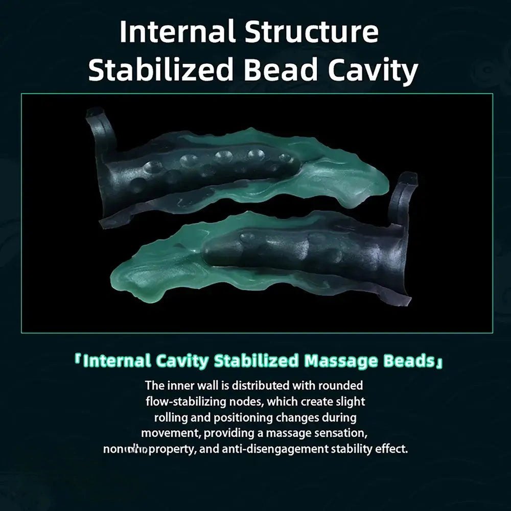 Knotted Hollow Fantasy Sleeve - Silicone Fantasy Dildo