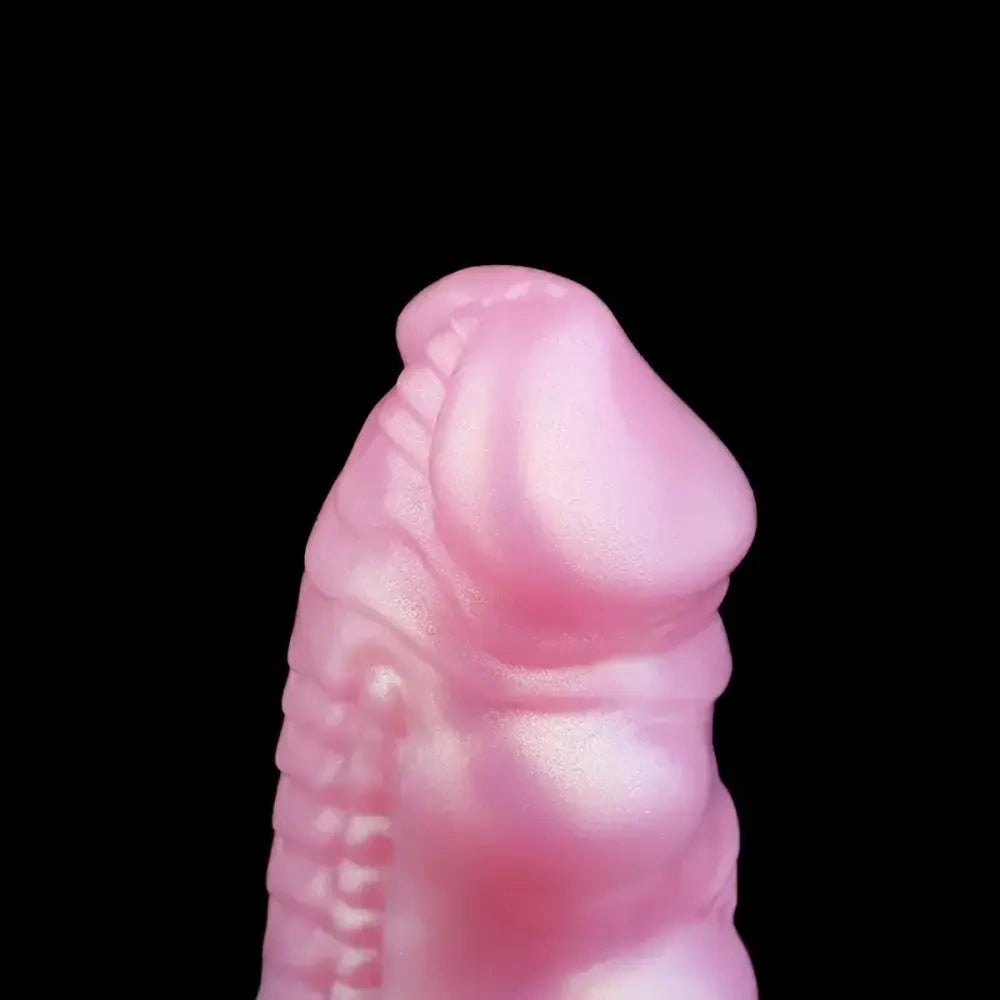 Knotted Hollow Cock Extender - Silicone Animal Sheath