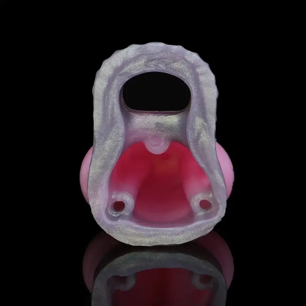 Knotted Hollow Cock Extender - Silicone Animal Sheath
