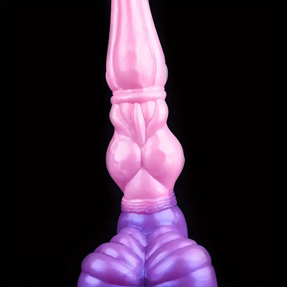 Knotted Horse Dildo 11 in - Silicone Animal Fantasy Dildo