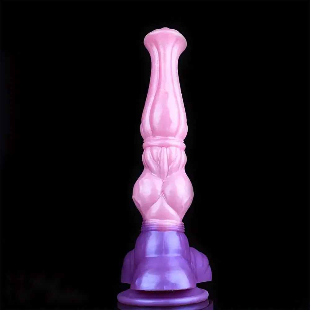 Knotted Horse Dildo 11 in - Silicone Animal Fantasy Dildo