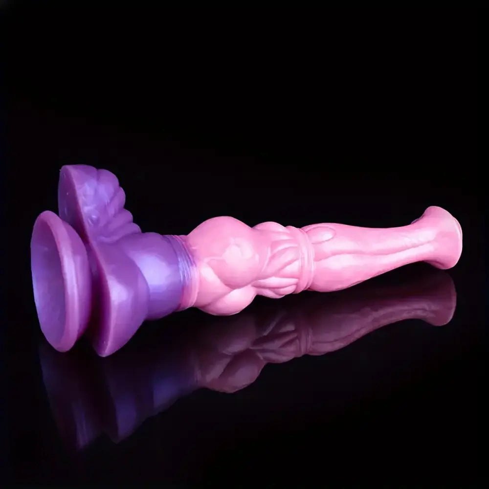 Knotted Horse Dildo 11 in - Silicone Animal Fantasy Dildo