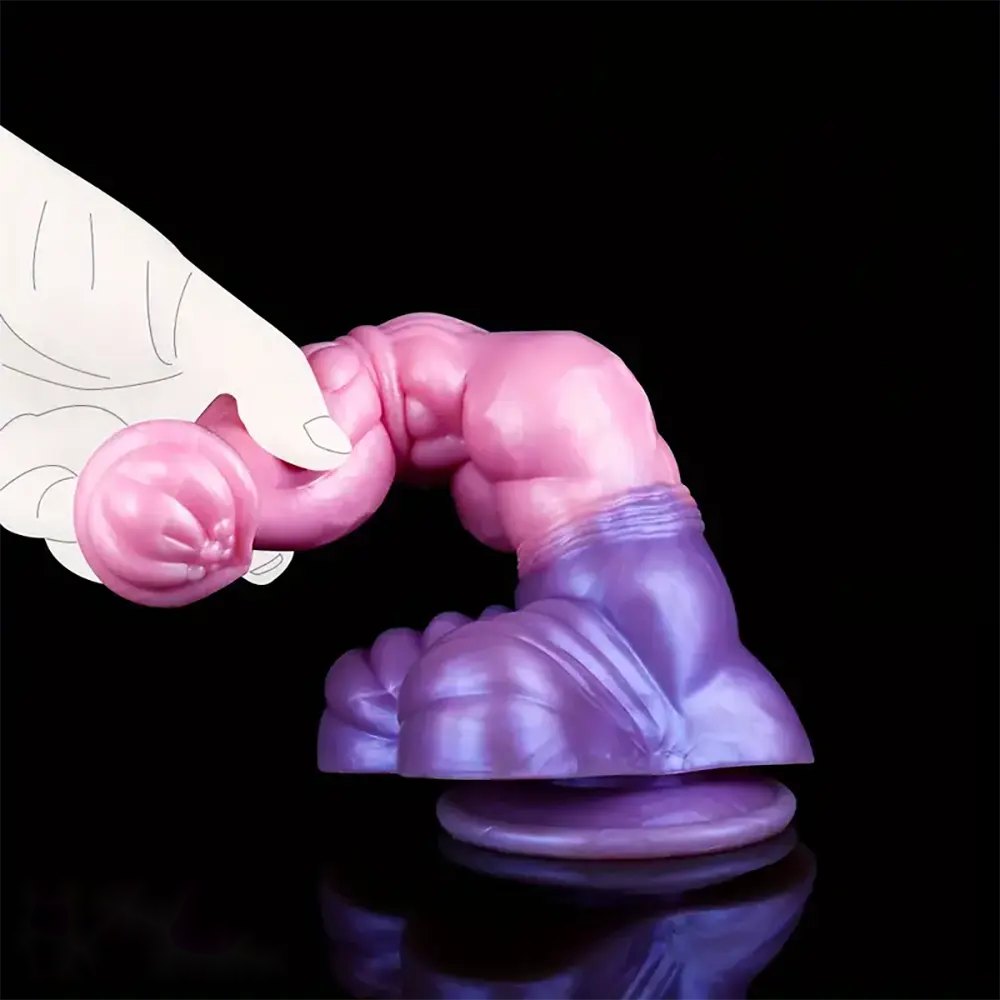 Knotted Horse Dildo 11 in - Silicone Animal Fantasy Dildo