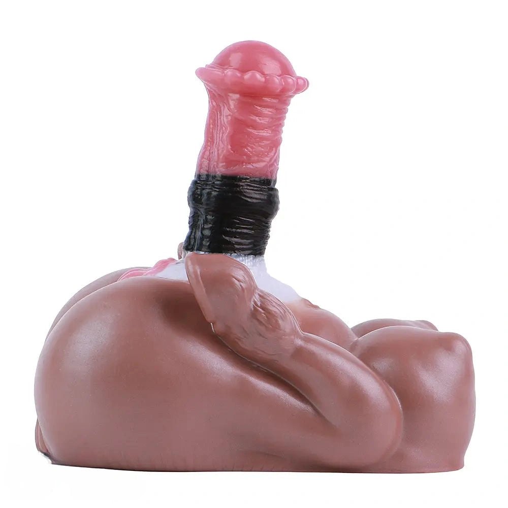 Knotted Horse Dildo Animal Base 7.79in - Fantasy Animal Toy