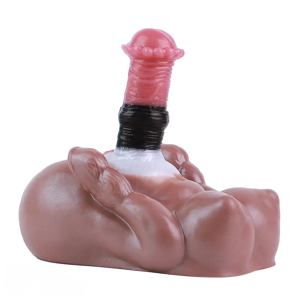 Knotted Horse Dildo Animal Base 7.79in - Fantasy Animal Toy