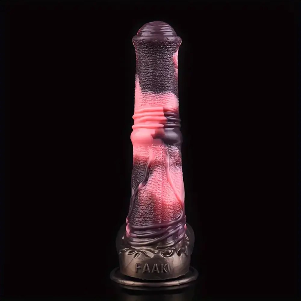 Knotted Horse Dildo 9.8 in - Silicone Animal Dildo