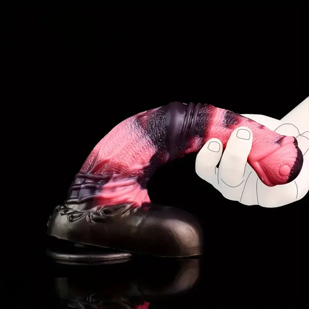 Knotted Horse Dildo 9.8 in - Silicone Animal Dildo